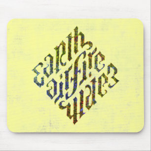 Mousepad Illuminati - Pasta-Mão-Mão-de-Água Fogo do Ar d