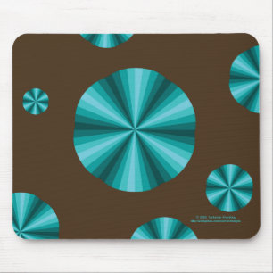 Mousepad Illusão Óptica Bloco de Mão Aqua