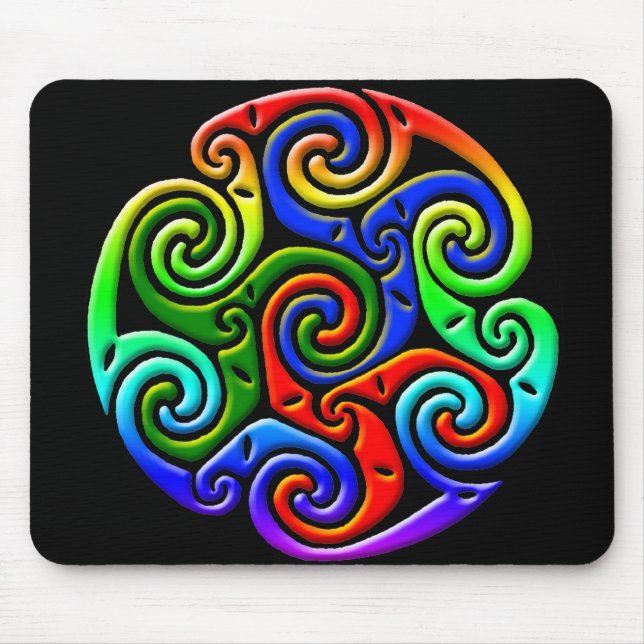 Mousepad Iluminação celta - redemoinho III da trindade (Frente)
