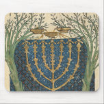 Mousepad Iluminação de um menorah, de<br><div class="desc">Iluminação de um menorah,  da bíblia judaica de Cervera,  1299% pipe% pelo lugar da arte de Joseph Asarfati |: Instituto a Dinamarca Biblioteca Nacional,  número de coleção da imagem do artista francês | de Lisboa,  Portugal |: XIR161985</div>