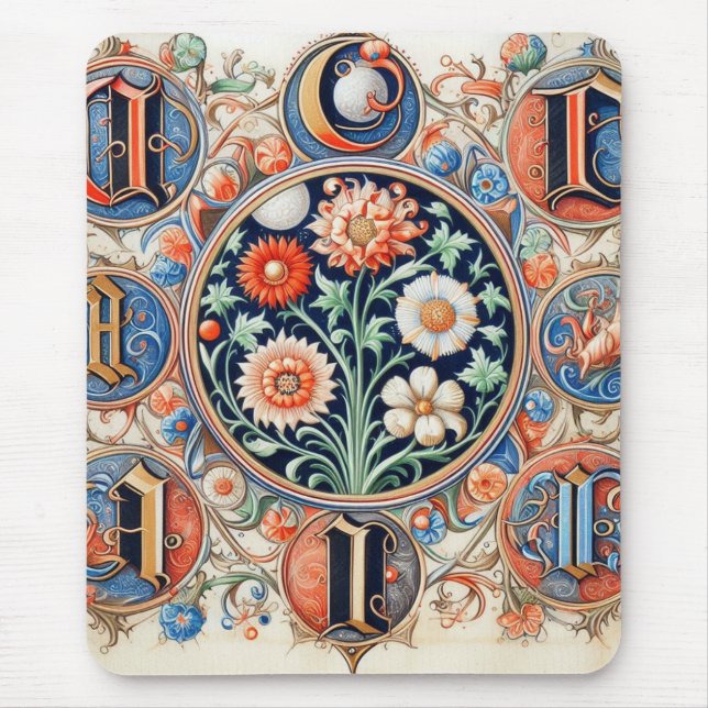 Mousepad Iluminação Medieval Personalizável (Frente)