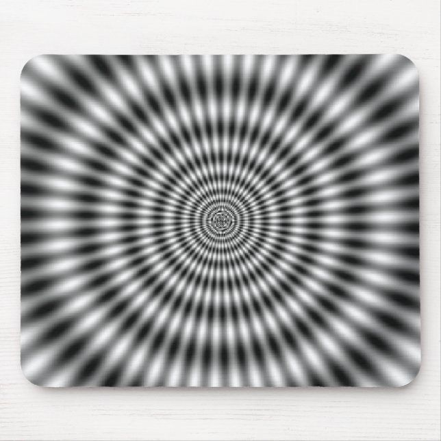 Mousepad Ilusão Óptica Artista Louca (Frente)