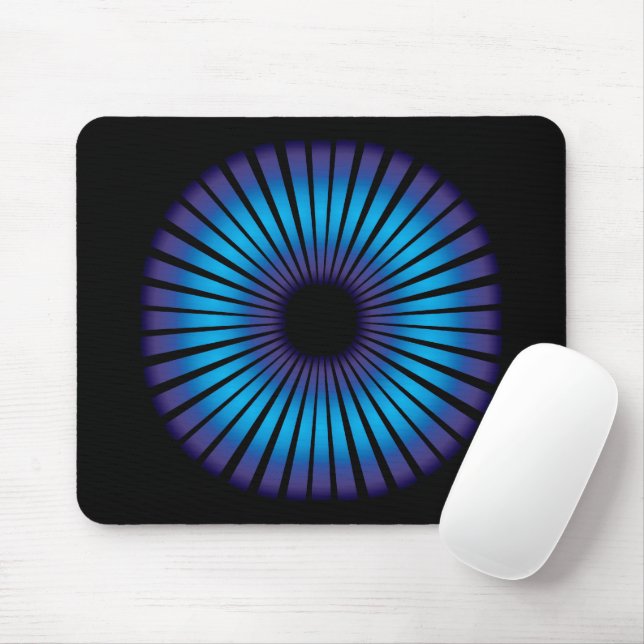 Mousepad Ilusões Óticas Neon A Preto (Com mouse)