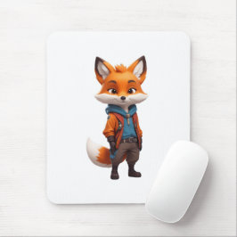 Mousepad Ilustração animada e oportunista da Fox