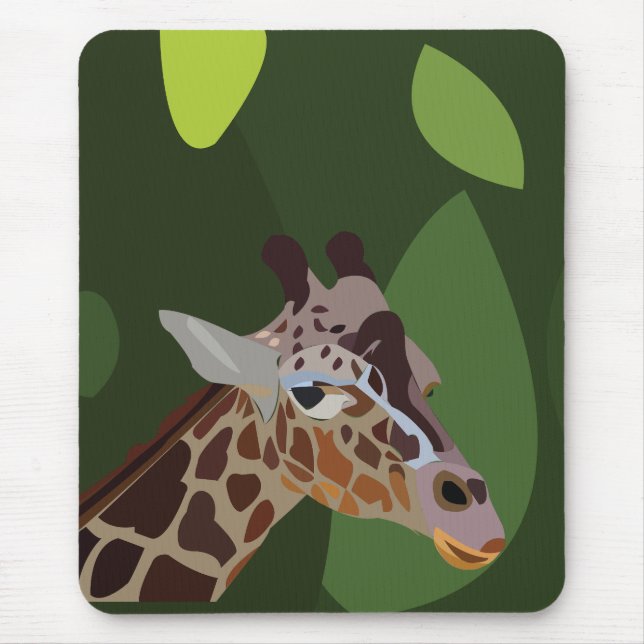 Mousepad Ilustração Animal Giraffe (Frente)
