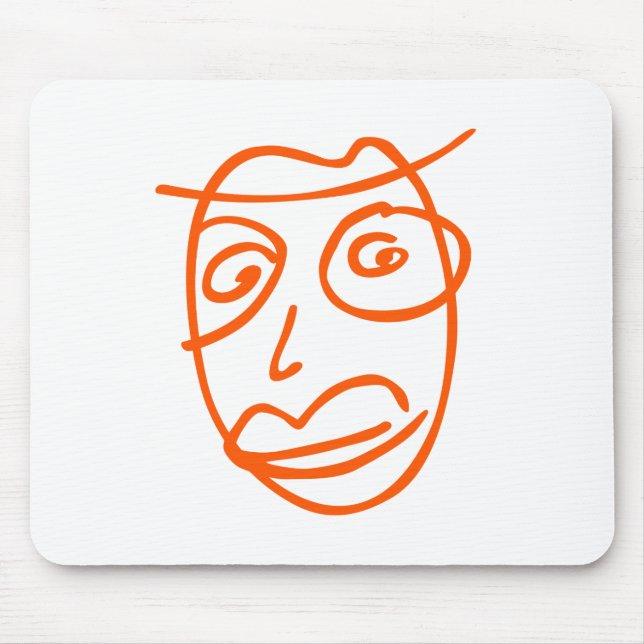 Mousepad Ilustração artística ingênua (Frente)