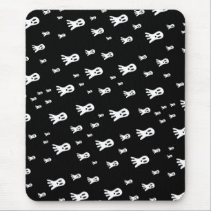 Mousepad Ilustração Assustadora de Fantasmas Góticos