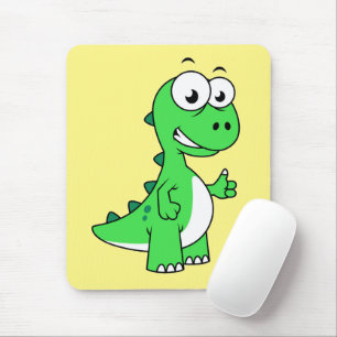 Mousepad Ilustração Bela De Tyrannosaurus Rex. 2