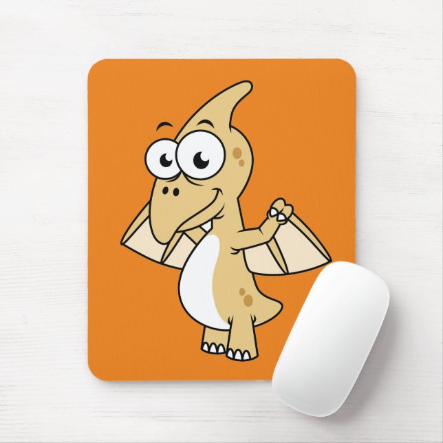 Mousepad Ilustração Bela De Um Pterodactilo. 2 (Com mouse)