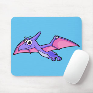 Mousepad Ilustração Bela De Um Pterodactilo Voador.