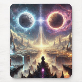 Mousepad Ilustração circular de campo de batalha épico cele