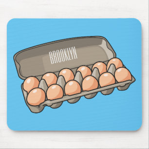Mousepad Ilustração da cartonagem de ovo