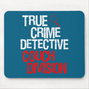 Mousepad Ilustração da Divisão de Sofá de Detetive de Crime