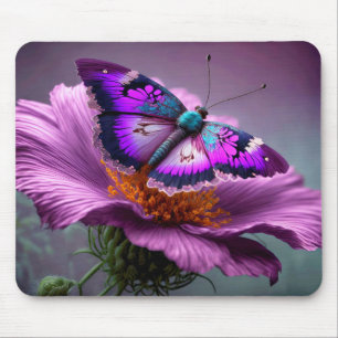 Mousepad Ilustração de borboleta vibrante-cega