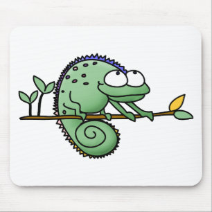 Mousepad Ilustração de Cartoon Lizard Funny