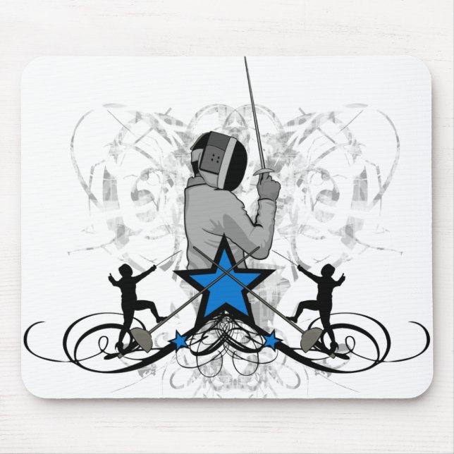 Mousepad Ilustração de cerco urbana e anca (Frente)