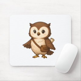 Mousepad Ilustração de Coruja Fofa – Okojo e Amigos