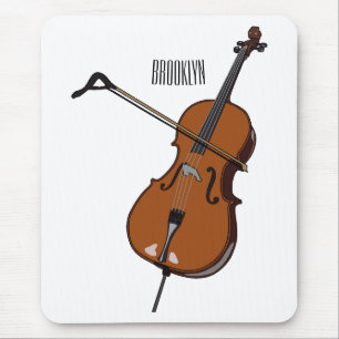 Mousepad Ilustração de desenho animado Cello