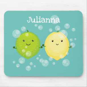 Mousepad Ilustração de desenho animado de amigos limões