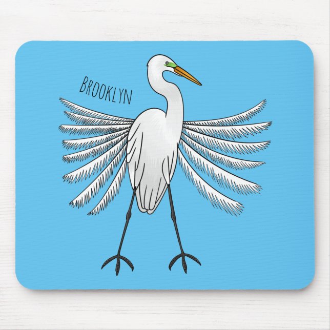 Mousepad ilustração de desenho animado de aves do excelente (Frente)