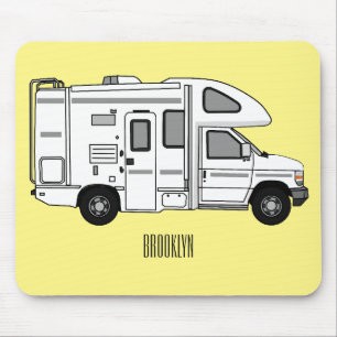 Mousepad Ilustração de desenho animado de Campervan