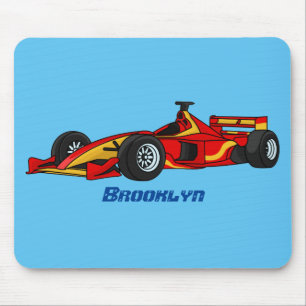 Mousepad Ilustração de desenho animado de carros de alta