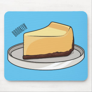 Mousepad Ilustração de desenho animado de Cheesecake