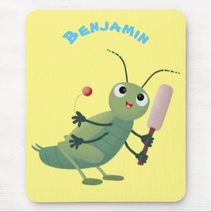 Mousepad Ilustração de desenho animado de insetos de crí