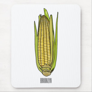Mousepad Ilustração de desenho animado de milho