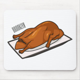 Mousepad Ilustração de desenho animado de patos-de-porco