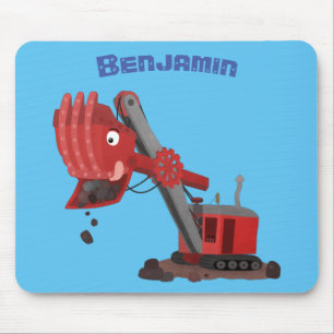 Mousepad Ilustração de desenho animado de tiragem de pás