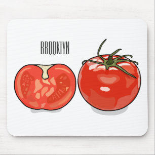 Mousepad Ilustração de desenho animado de tomate
