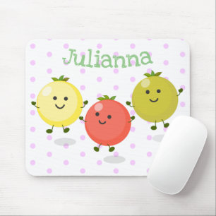 Mousepad Ilustração de desenho animado de tomate de cerej