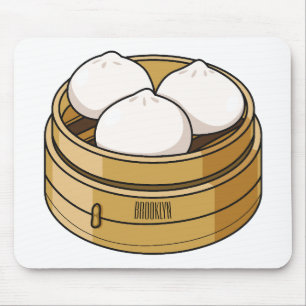 Mousepad Ilustração de desenho animado Dim sum