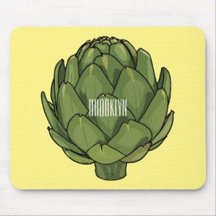 Mousepad Ilustração de desenho animado do Artichoke