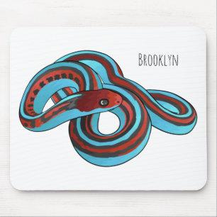 Mousepad Ilustração de desenho animado do cobra de garter d