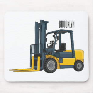 Mousepad Ilustração de desenho animado do empilhador