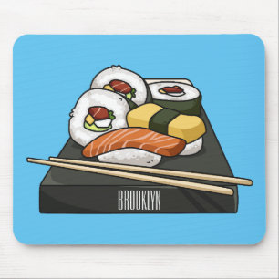 Mousepad Ilustração de desenho animado Sushi
