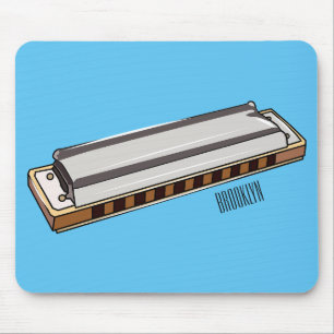 Mousepad Ilustração de desenho da Harmonica