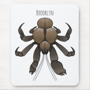 Mousepad Ilustração de desenho de caranguejo de coco