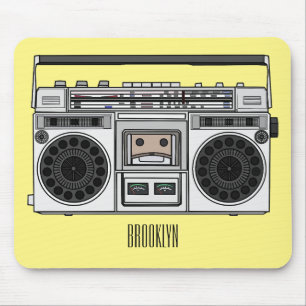 Mousepad Ilustração de desenho de rádio