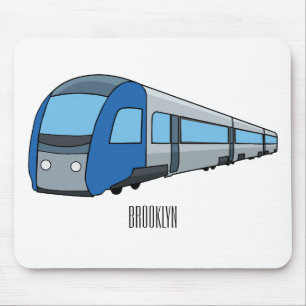 Mousepad Ilustração de desenho do comboio elétrico