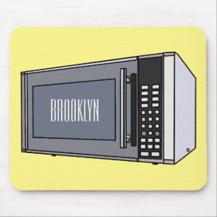 Mousepad Ilustração de desenho em micro-ondas