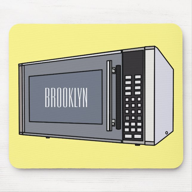 Mousepad Ilustração de desenho em micro-ondas (Frente)