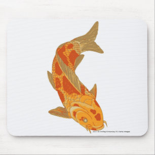 Mousepad Ilustração de Digitas da carpa de Koi