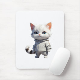 Mousepad Ilustração de Gato legal e Adorável