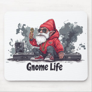 Mousepad Ilustração de Gnomo de Hip Hop - Vida Gnomo