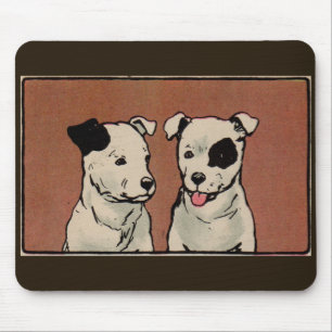 Mousepad ilustração de livro de 1914 duas crianças dos c
