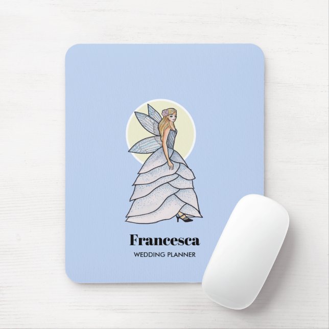 Mousepad Ilustração de Moda da Princesa Fada (Com mouse)