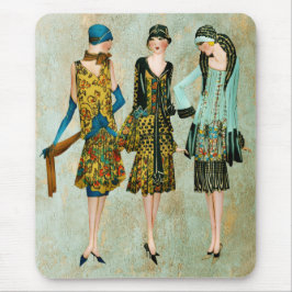 Mousepad Ilustração de Moda da Vintage em 1930